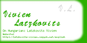 vivien latzkovits business card